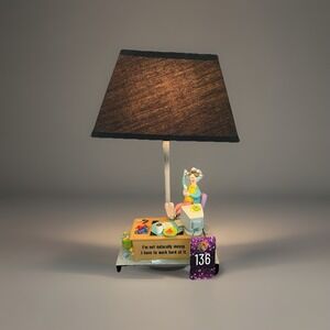 Hallmark Multicolor Maxine Messy Office With Dog Computer Desk Lamp OS‎